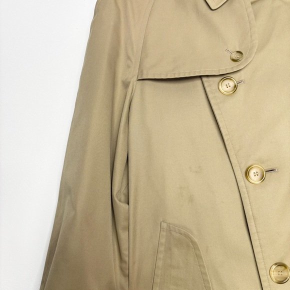 Vintage Burberry Trench Coat Camel Detachable Wool Lining & Collar Women’s L/XL - Picture 5 of 16